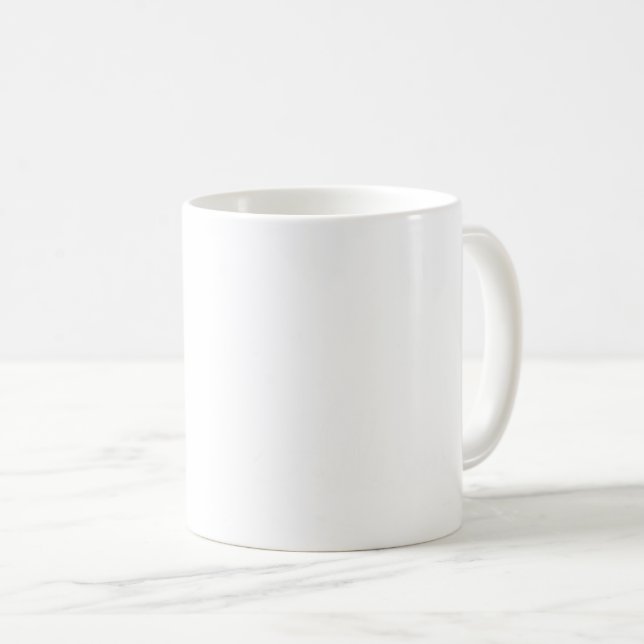 Blume Minimalistisch Red White Dandela Name Kaffeetasse (VorderseiteRechts)