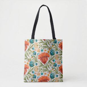 Blume mit Aquarellfarben-Hintergrund. Handgemalt Tasche