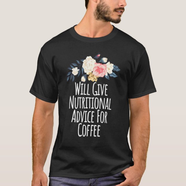 Blume mit Blumenmuster geben Ernährungsberatung fü T-Shirt (Vorderseite)