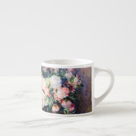 Blume mit Blumenmuster Rosa Blattfarbe Espressotasse