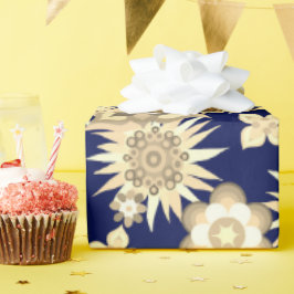 Blume mit einem blauen Hintergrund Geschenkpapier