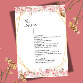 Blume mit geometrischer Blütenfarbe Begleitkarte