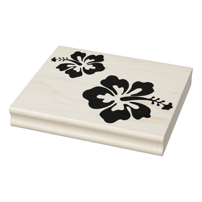 Blume mit großem Hibisken Briefmarke Gummistempel (Stempel)