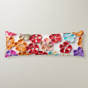 Blume mit Handnähte, Multicolor Seitenschläferkissen