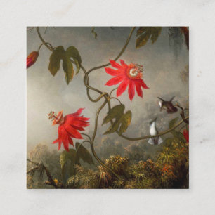 Blume mit Hummingbirds Heade Begleitkarte