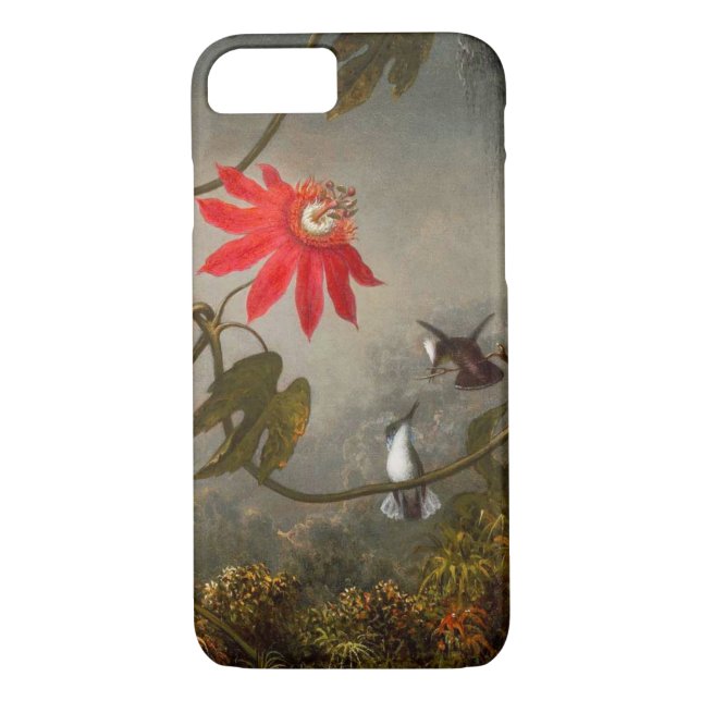 Blume mit Hummingbirds Heade Case-Mate iPhone Hülle (Rückseite)