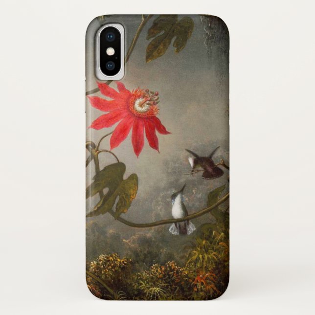Blume mit Hummingbirds Heade Case-Mate iPhone Hülle (Rückseite)