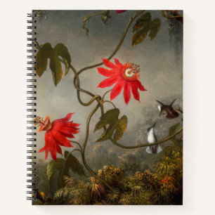 Blume mit Hummingbirds Heade Notizbuch