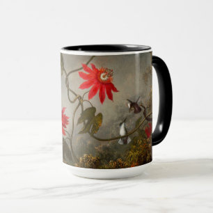 Blume mit Hummingbirds Heade Tasse