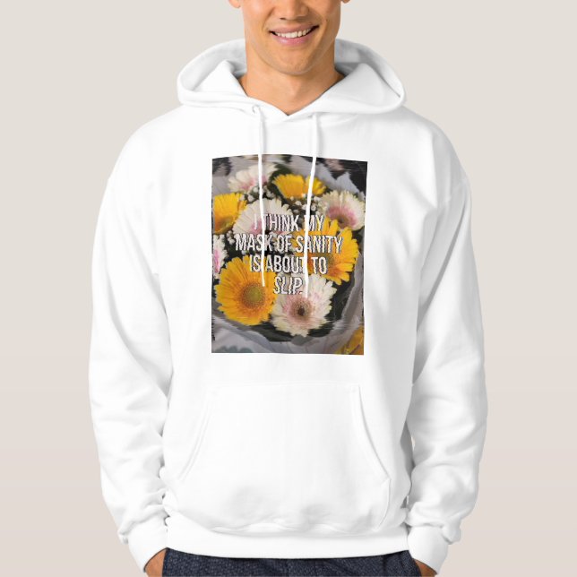 Blume mit Kostenvoranschlag Hoodie (Vorderseite)