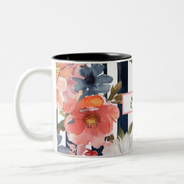 Blume mit Namen Zweifarbige Tasse