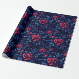 Blume mit niedlicher Rose Einzigartiges Schleifpap Geschenkpapier