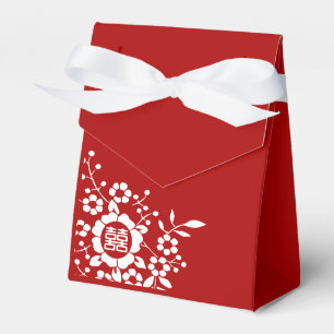 Blume mit Papierschnitt ・ Doppeltes Glück Geschenkschachtel