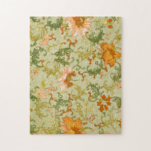 Blume mit Vintagen chinesischen Zierschriften