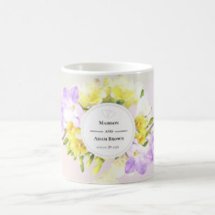 Blume mit Wasserfarbe, Hochzeit Kaffeetasse