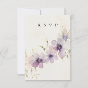 Blume mit Wasserfarben UAWG RSVP Karte