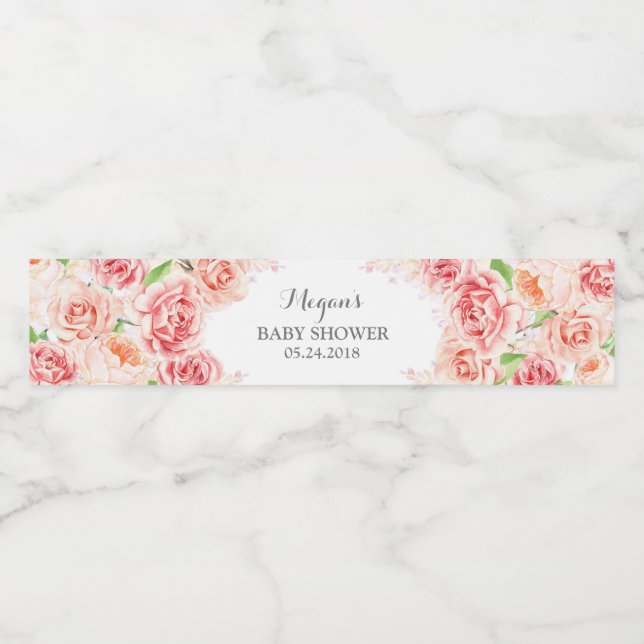 Blume mit weißer Farbe Kinderdusche (Einzelnes Label)