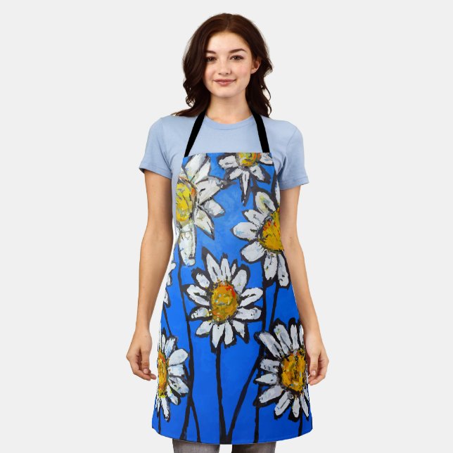 Blume mit White Pedals Schürze (Getragen)