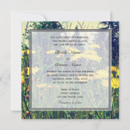 Blume mit wildem Löwenzahn Christlich Einladung