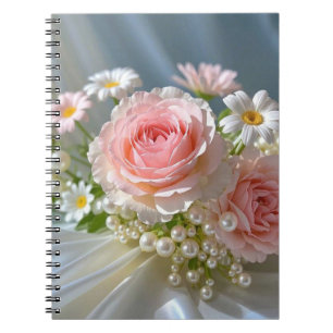 Blume mit zeitloser, extravaganter Eleganz Notizblock