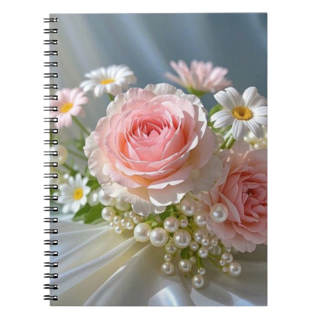 Blume mit zeitloser, extravaganter Eleganz Notizblock (Vorderseite)
