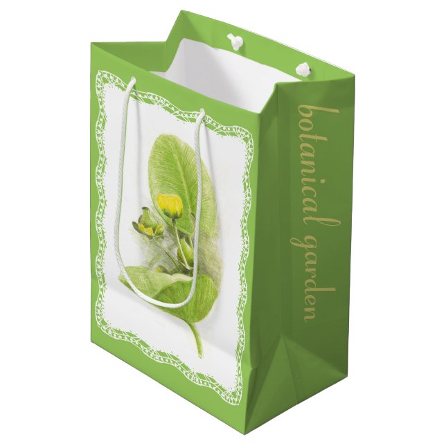 Blume Mittlere Geschenktüte (Vorderseite Schrägansicht)
