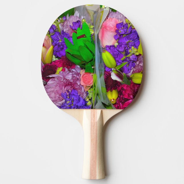 Blume Mix 9 Ping Pong Paddle Tischtennis Schläger (Vorderseite)
