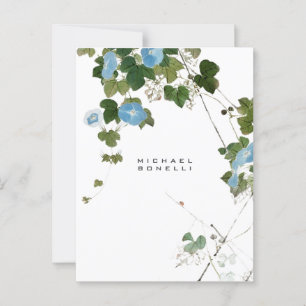 Blume Moderner Name Beruflich Postkarte