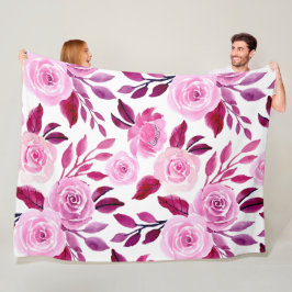 Blume Modernes und frisches Muster Fleecedecke