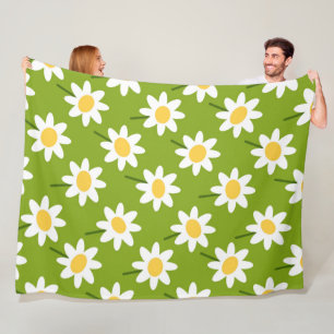 Blume Modernes und frisches Muster Fleecedecke