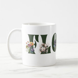 Blume Monat in Blume Kaffeetasse