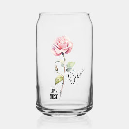 Blume Monat Juni Rose Name Dosenglas