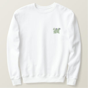 Blume Monogramm Besticktes Sweatshirt