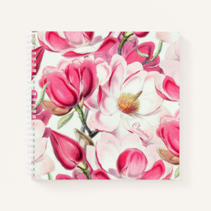 Blume Monogramm Notizbuch