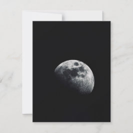 Blume Moon Foto Print Feiertagskarte