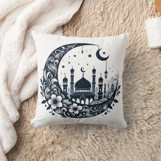 Blume Moon Mosque Kissen (Decke)