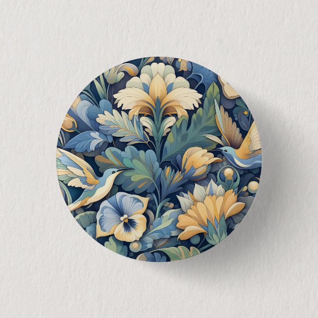 Blume Morris Art Button (Vorderseite)