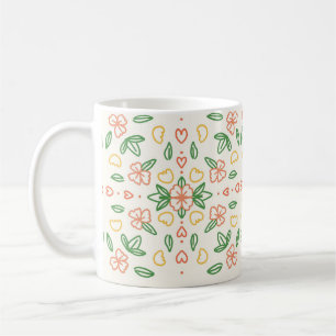 Blume Mosaik-Tasse Kaffeetasse