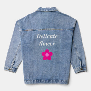 Blume-Motorrad-T - Shirt für Frauen Jeansjacke