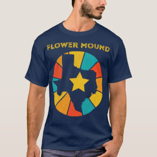 Blume Mound Texas Vintag gestresstes Souvenir 1 T-Shirt