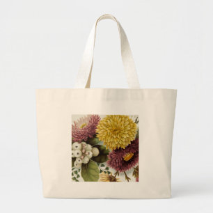 Blume Mum Floral Jumbo Stoffbeutel