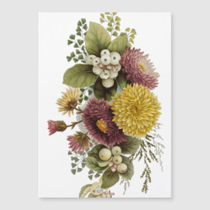 Blume Mum Floral Magnetkarte