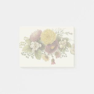 Blume Mum Floral Post-it Klebezettel