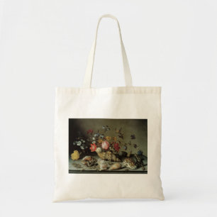 Blume, Muscheln und Insekten Balthasar van der Ast Tragetasche