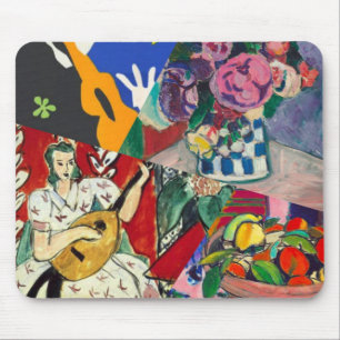 Blume, Musik und Schönheit sind in Matisse Mousepad