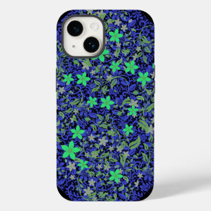 Blume Muster 08.b Schwarze BG Case-Mate iPhone 14 Hülle