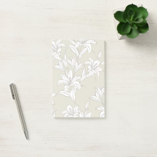 Blume Muster 9 Post-it Klebezettel