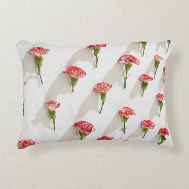 Blume Muster Akzent Pillow Dekokissen (Vorderseite)