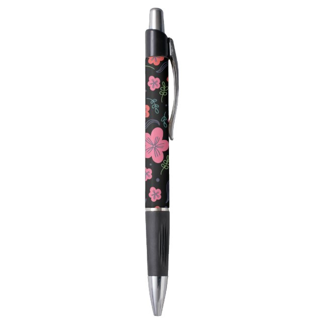 Blume Muster bunt schön Kugelschreiber (Unterseite (Vertikal))