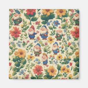 Blume Muster-Design Magnet